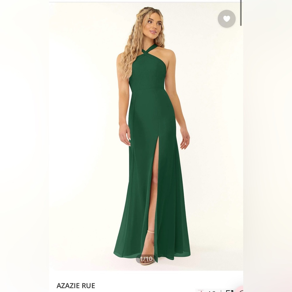 AZAZIE Bridesmaid Dress “Rue” in Dark Green